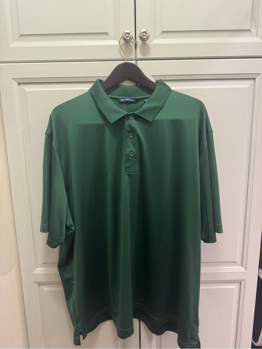 Cutter & Buck 3XL Hunter Green Virtue Eco Pique Performance Polo